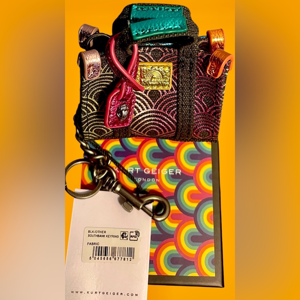 Kurt Geiger MiniBag Keychain/Bag-charm Southbank NEW/tags/box - Picture 11 of 15